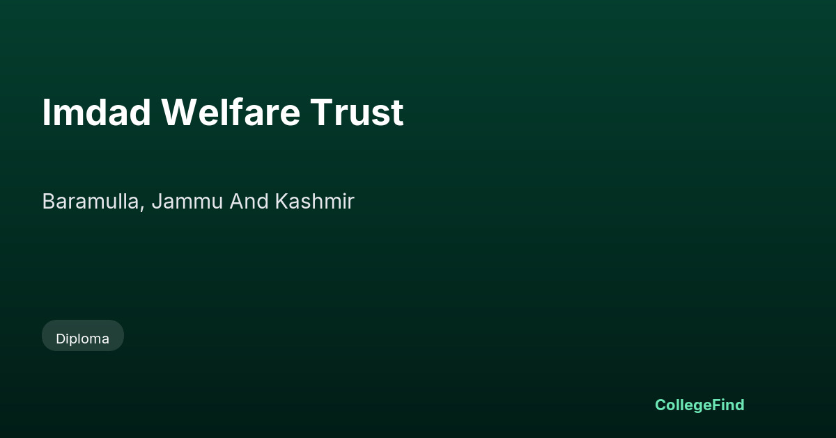 imdad welfare trust