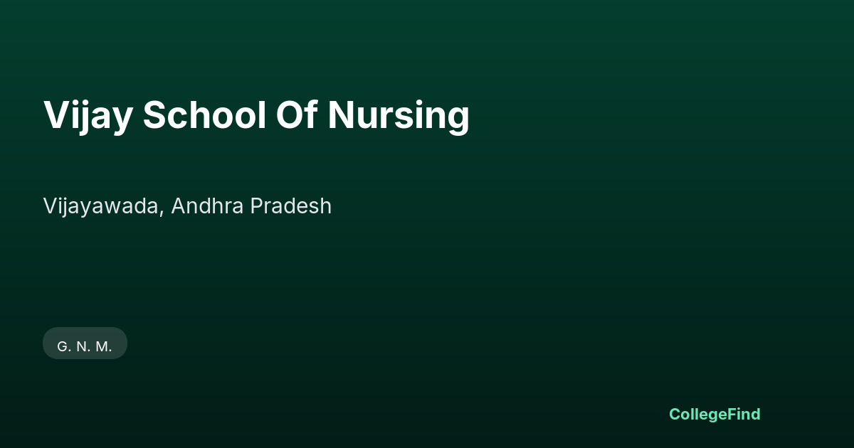 vijay school of nursing