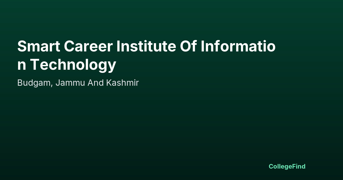 smart career institute of information technology