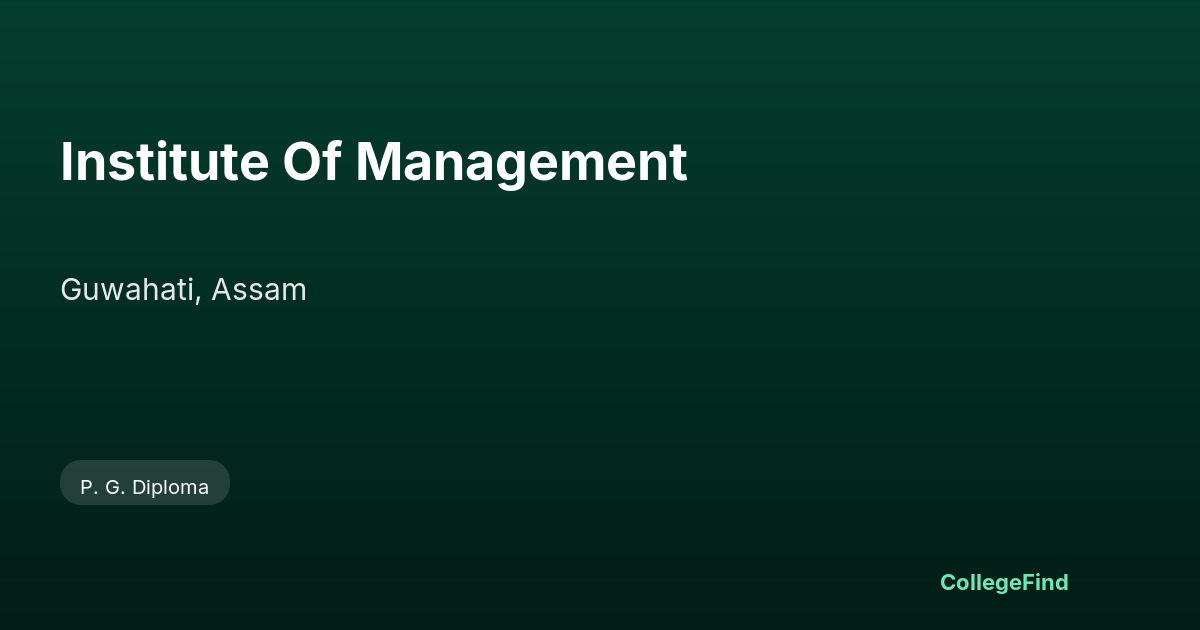 institute of management