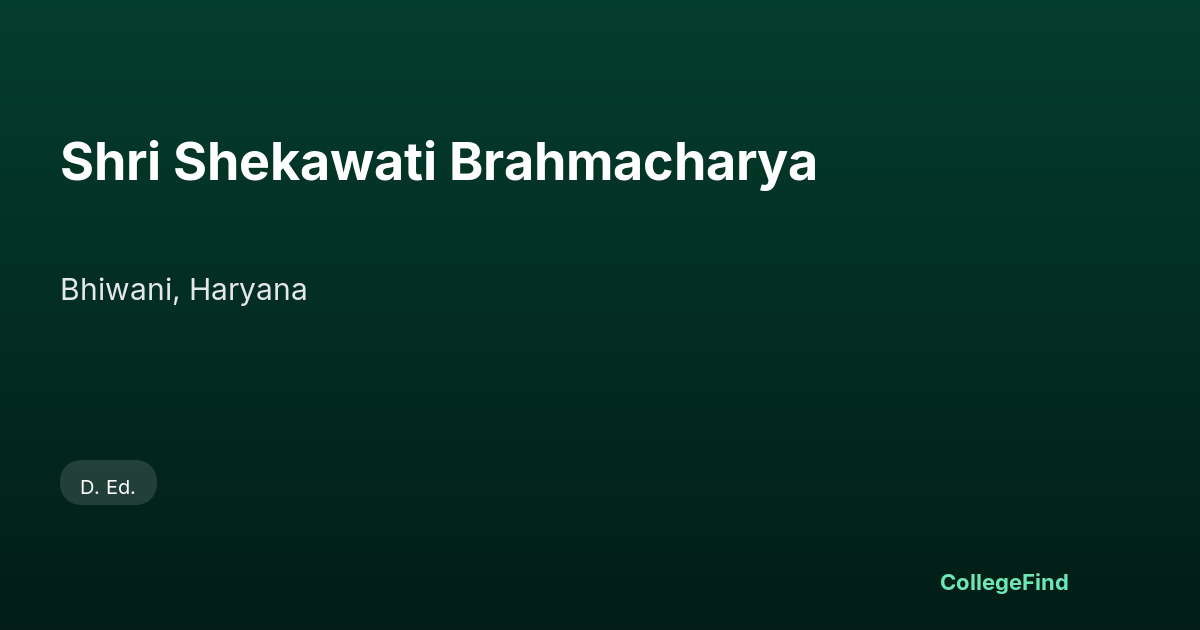 shri shekawati brahmacharya