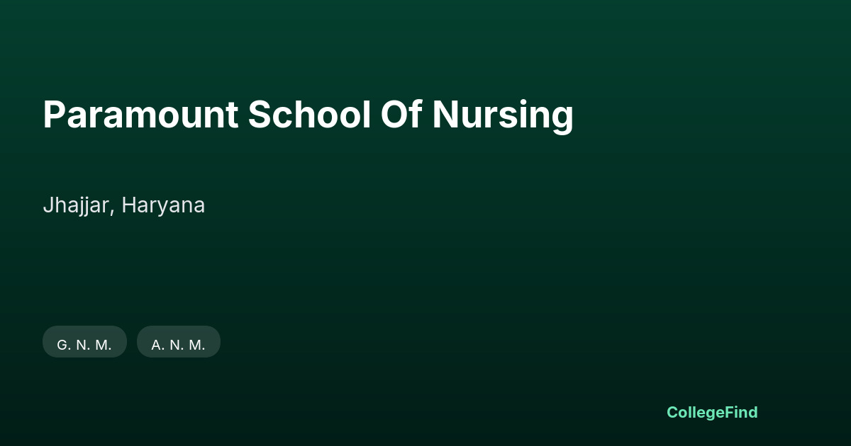 paramount school of nursing