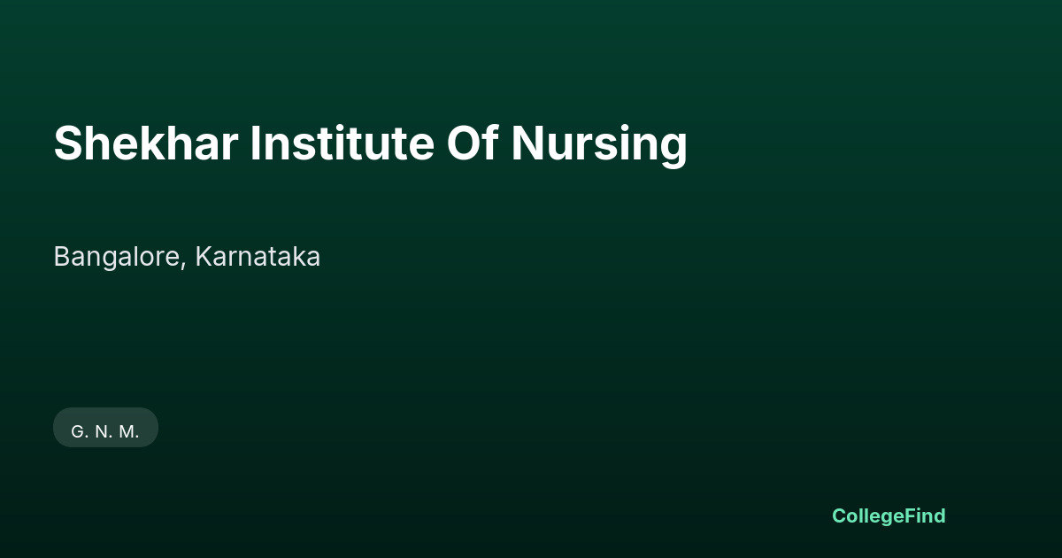 shekhar institute of nursing