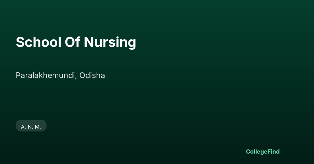 school of nursing