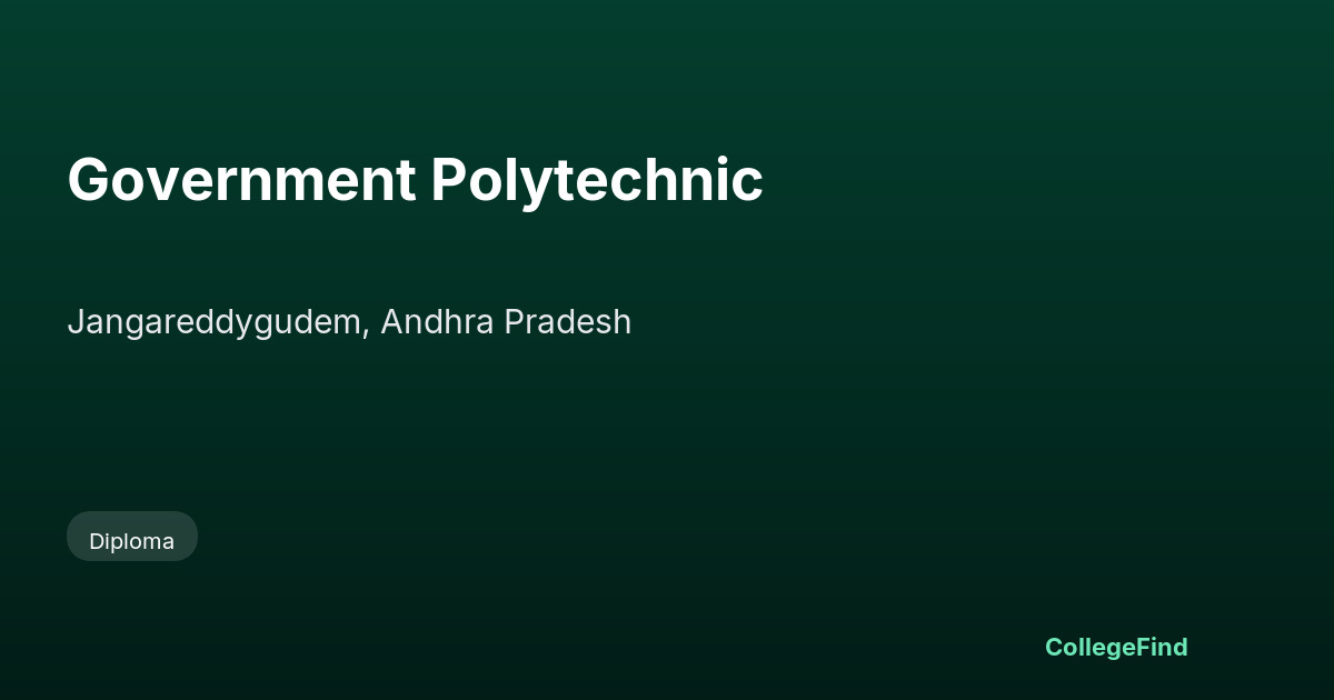 government polytechnic