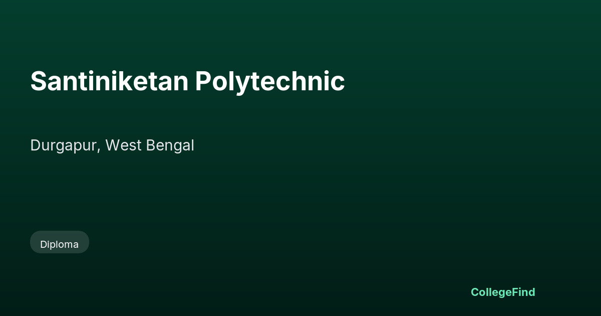 santiniketan polytechnic