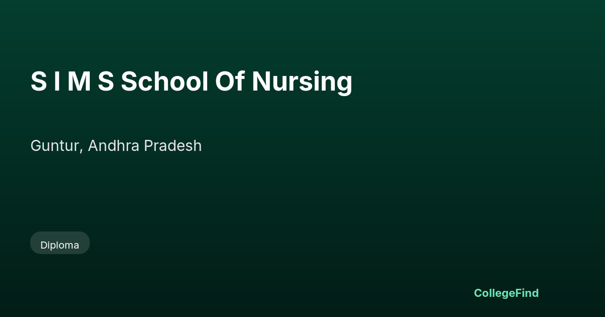 s i m s school of nursing