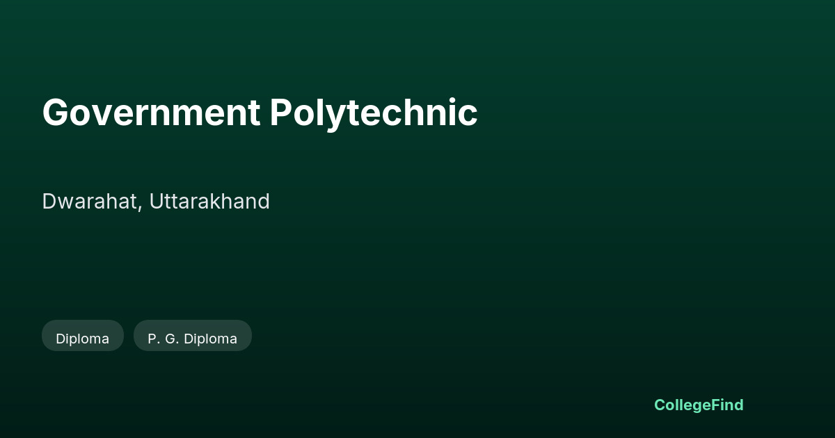 government polytechnic
