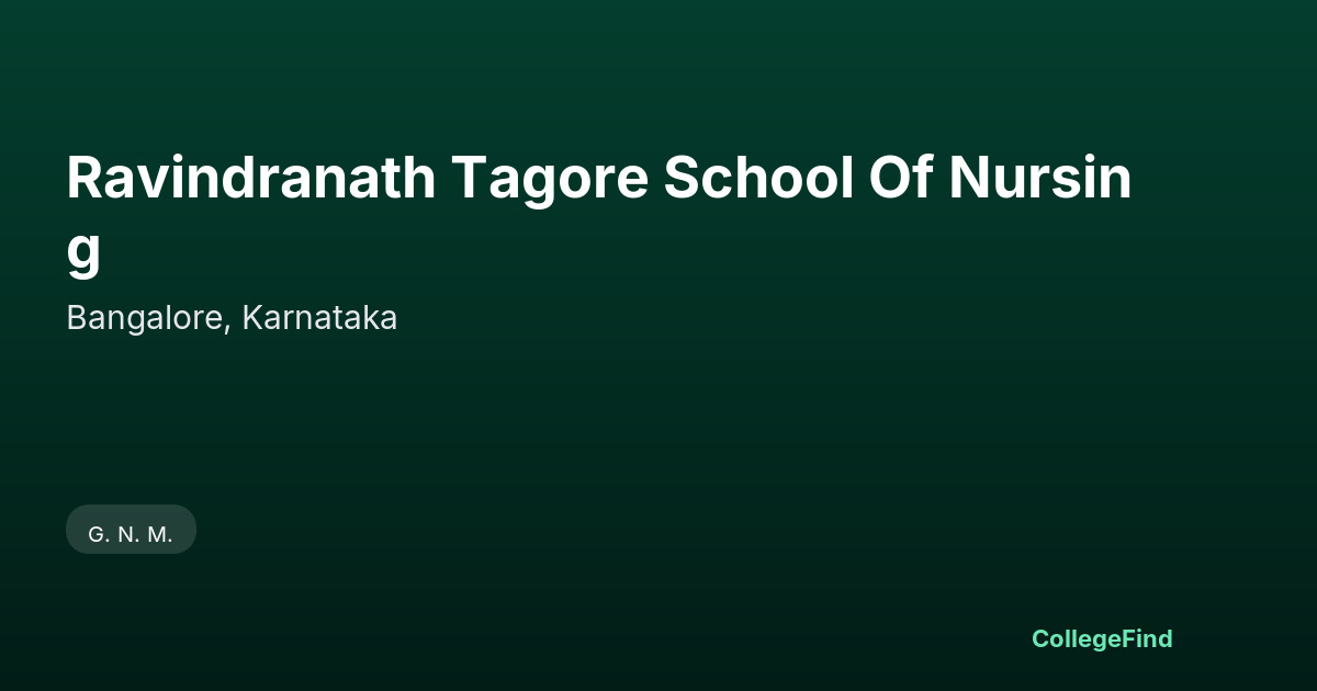 ravindranath tagore school of nursing