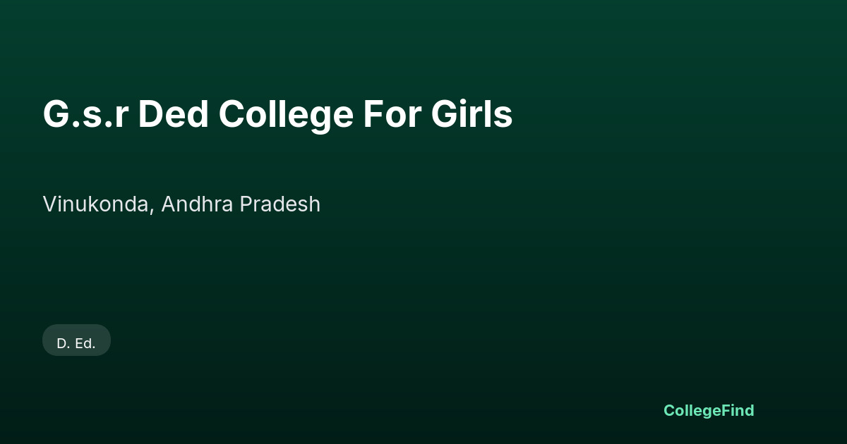 g.s.r ded college for girls