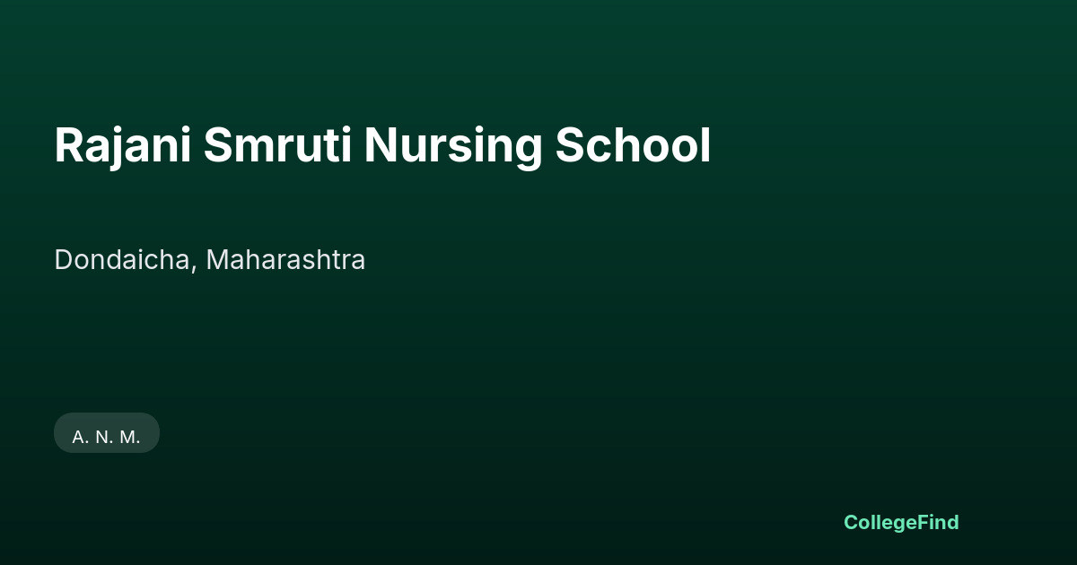 rajani smruti nursing school