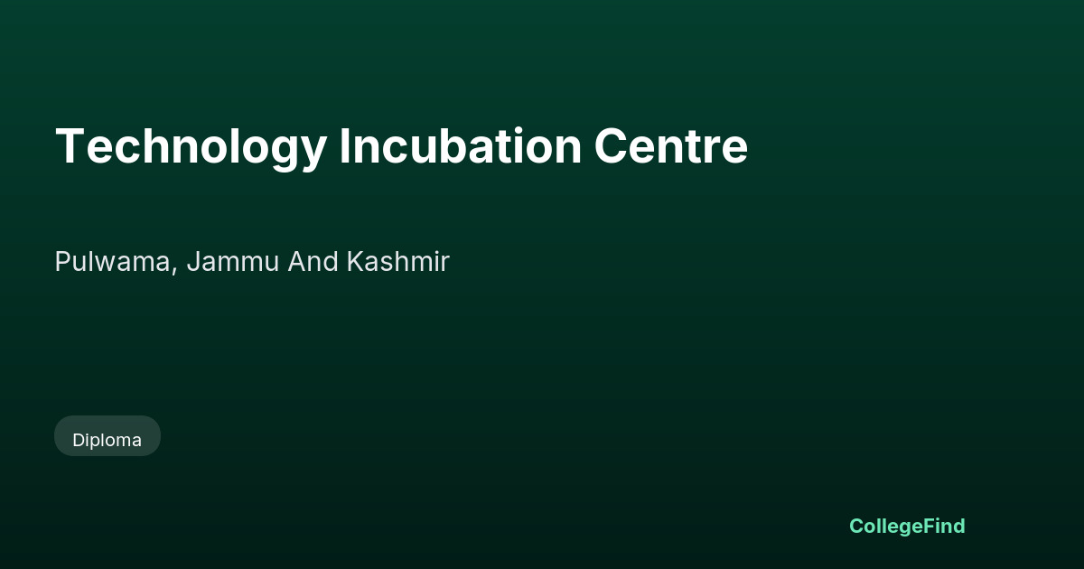 technology incubation centre