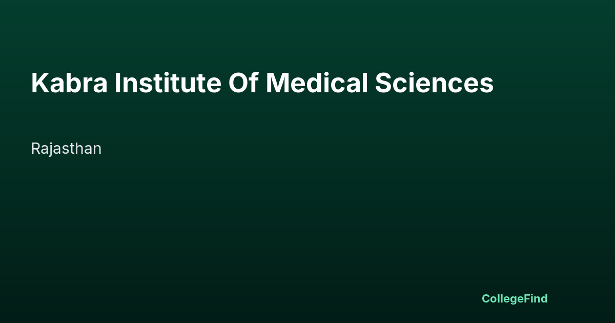 kabra institute of medical sciences