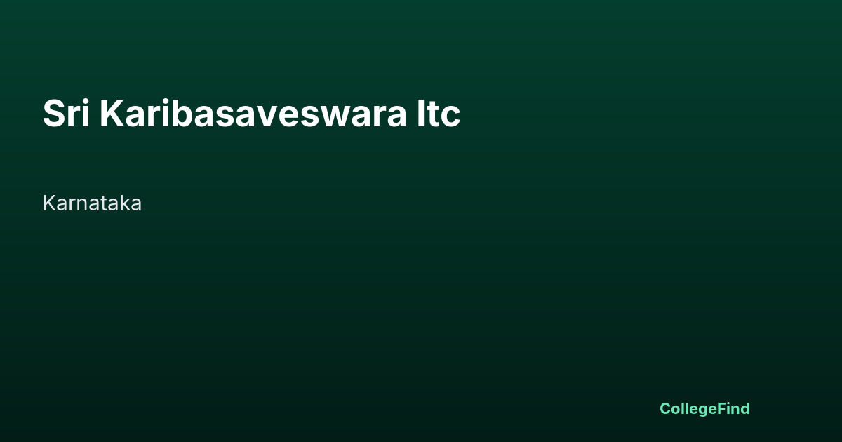 sri karibasaveswara itc