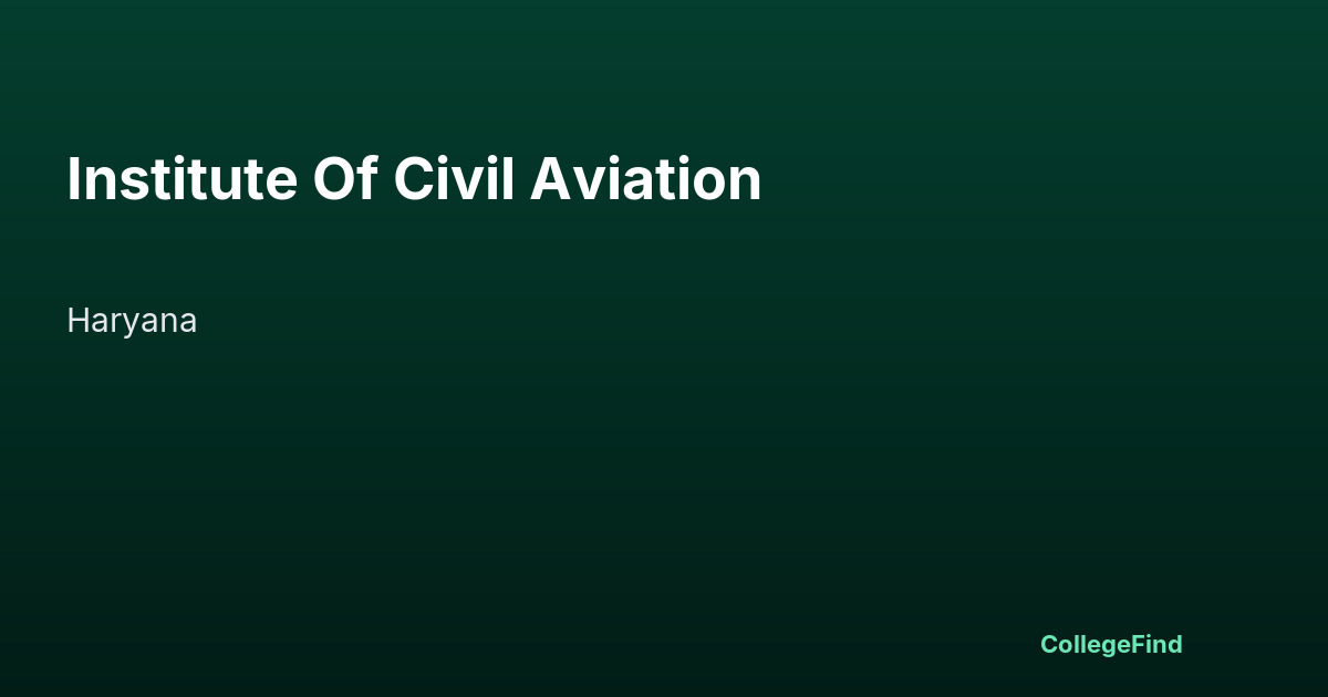 institute of civil aviation