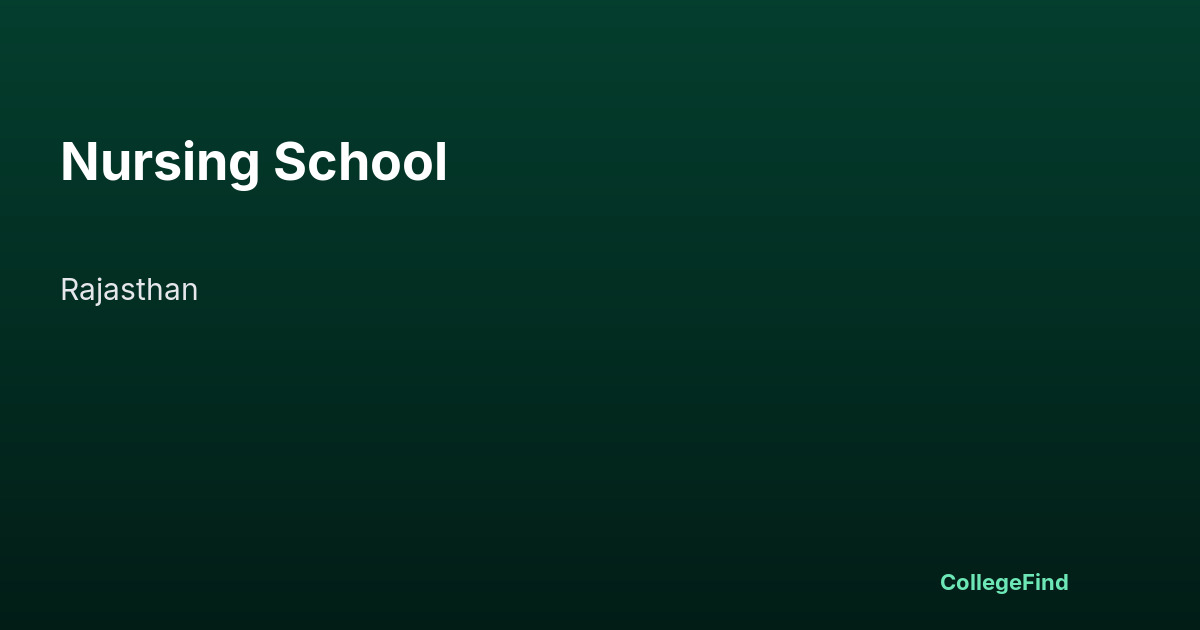 nursing school