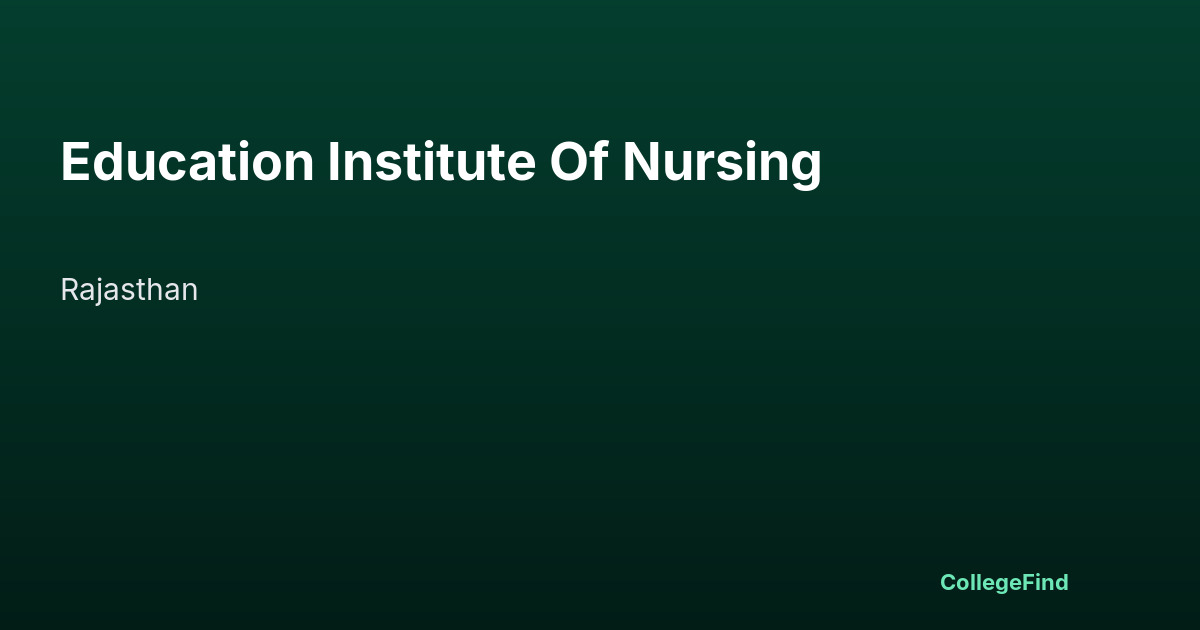 education institute of nursing