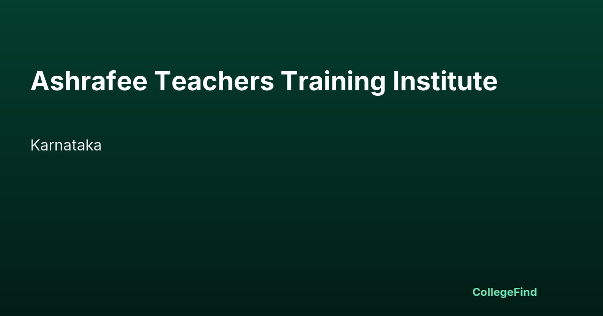 ashrafee teachers training institute