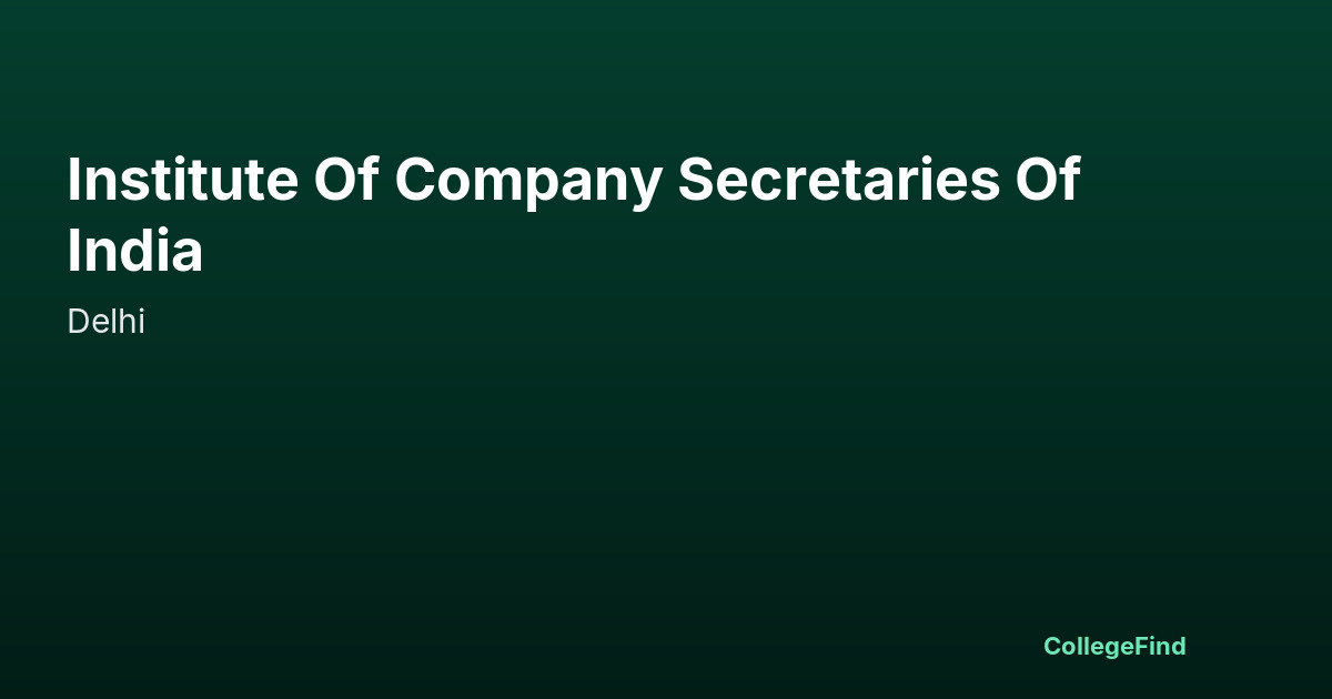 institute of company secretaries of india