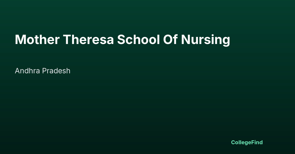 mother theresa school of nursing