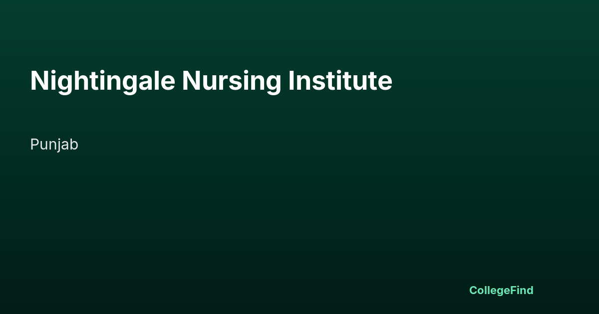 nightingale nursing institute
