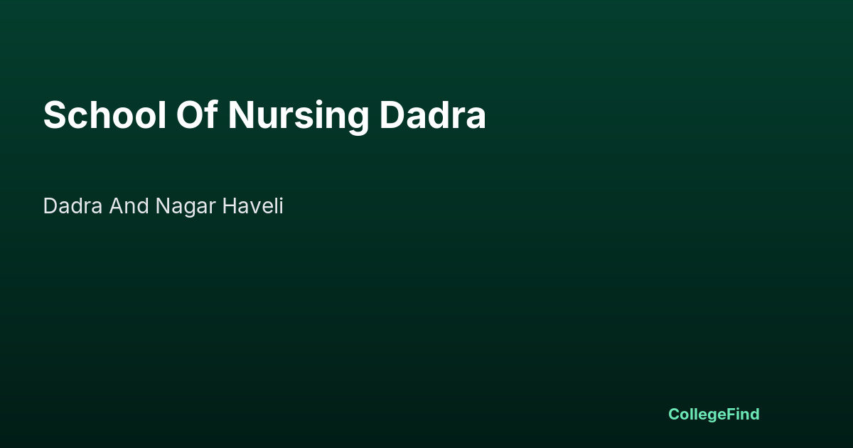 school of nursing dadra