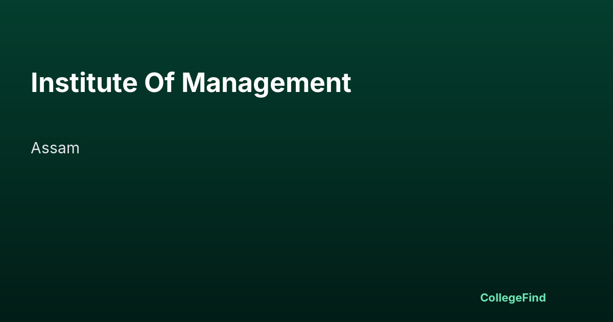 institute of management