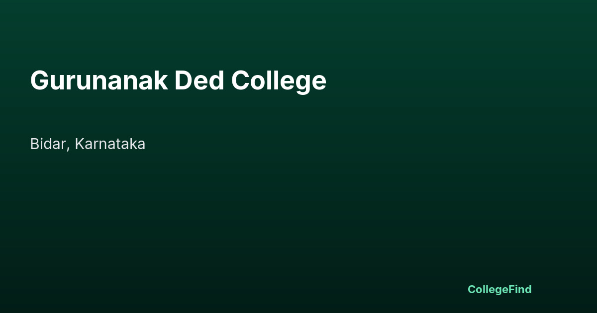 gurunanak ded college