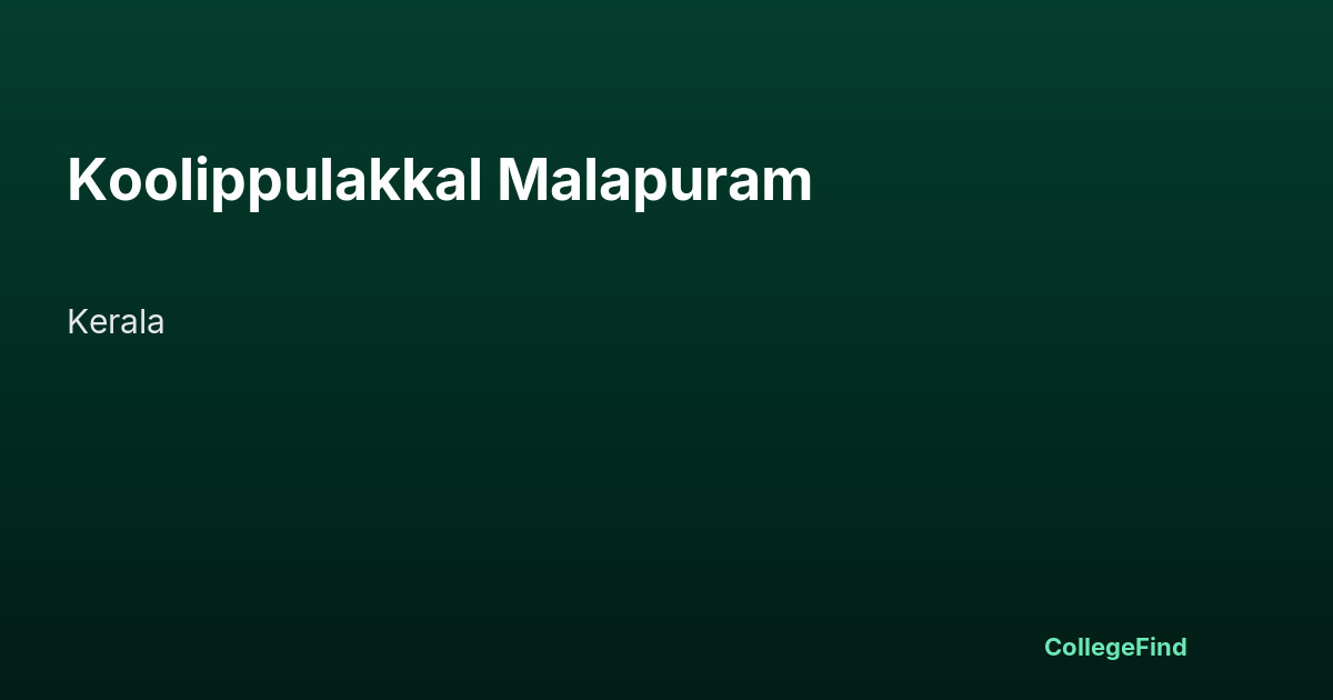 koolippulakkal malapuram