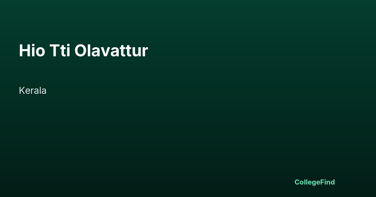 hio tti olavattur