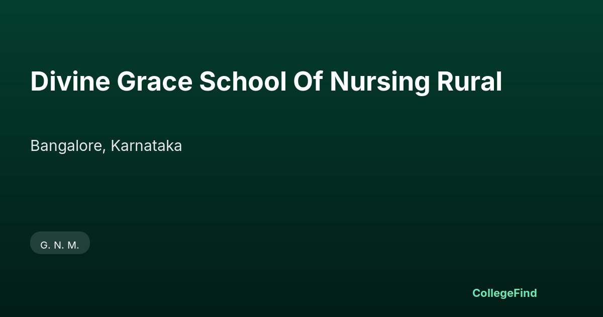 divine grace school of nursing rural