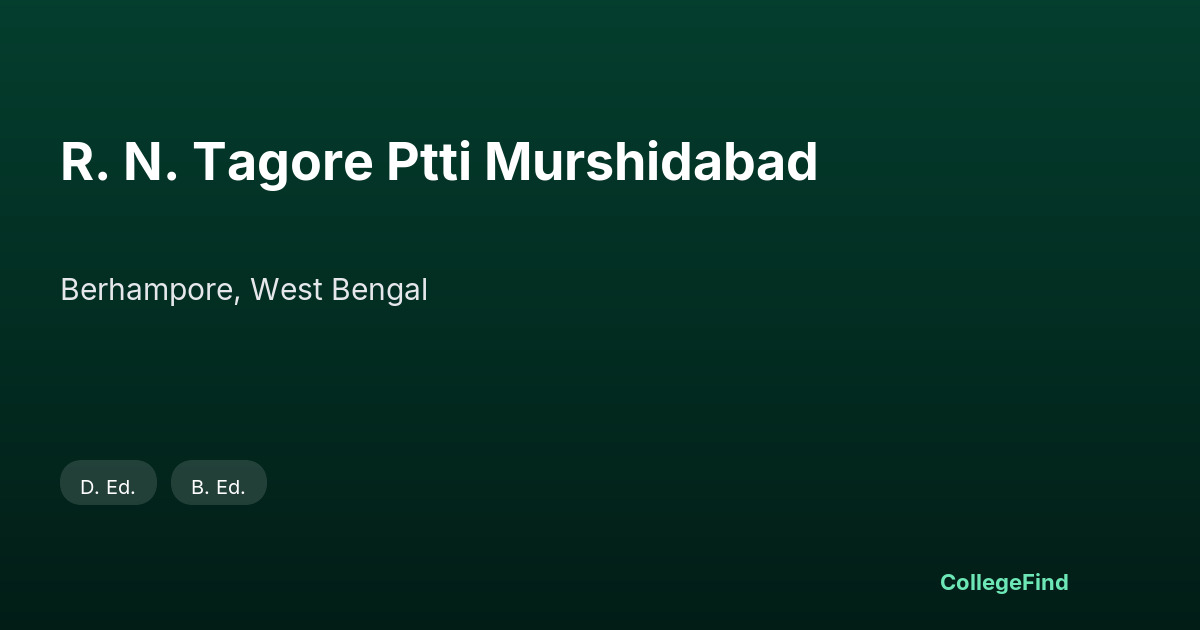 r. n. tagore ptti murshidabad