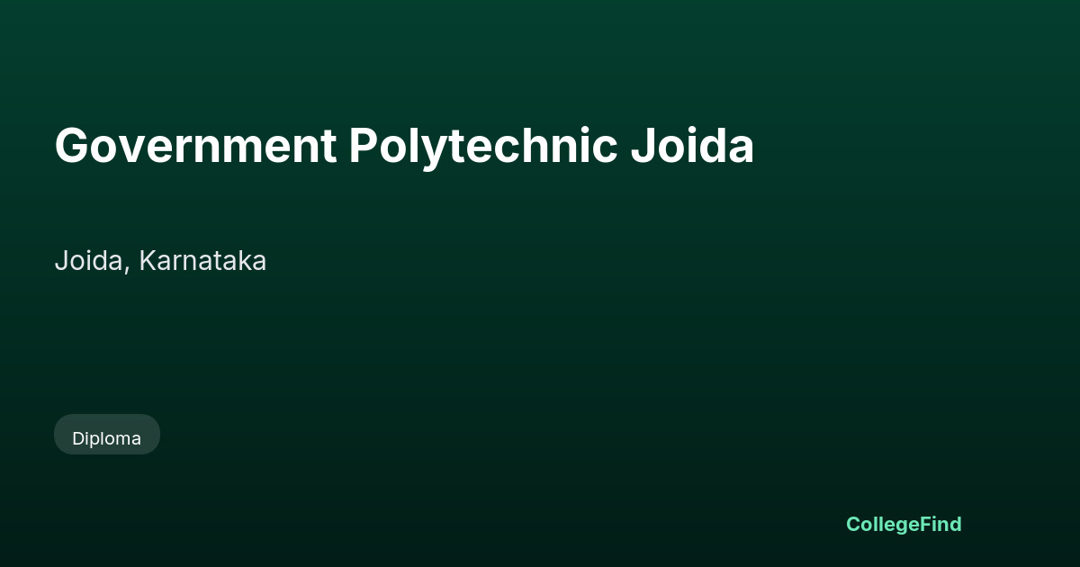 government polytechnic joida