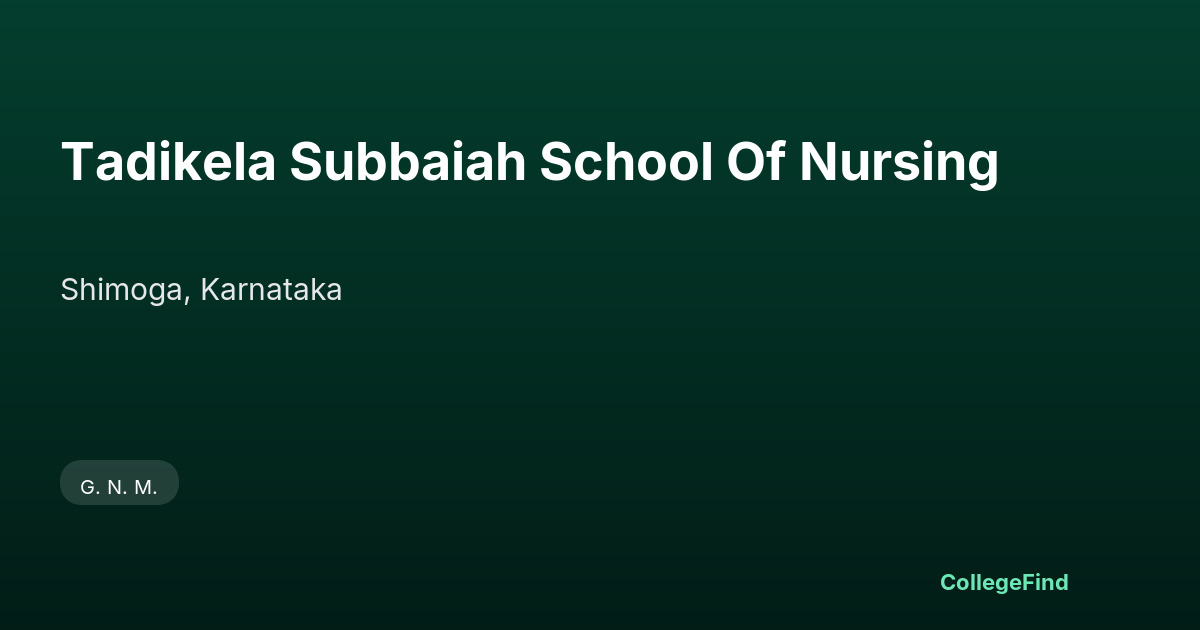 tadikela subbaiah school of nursing