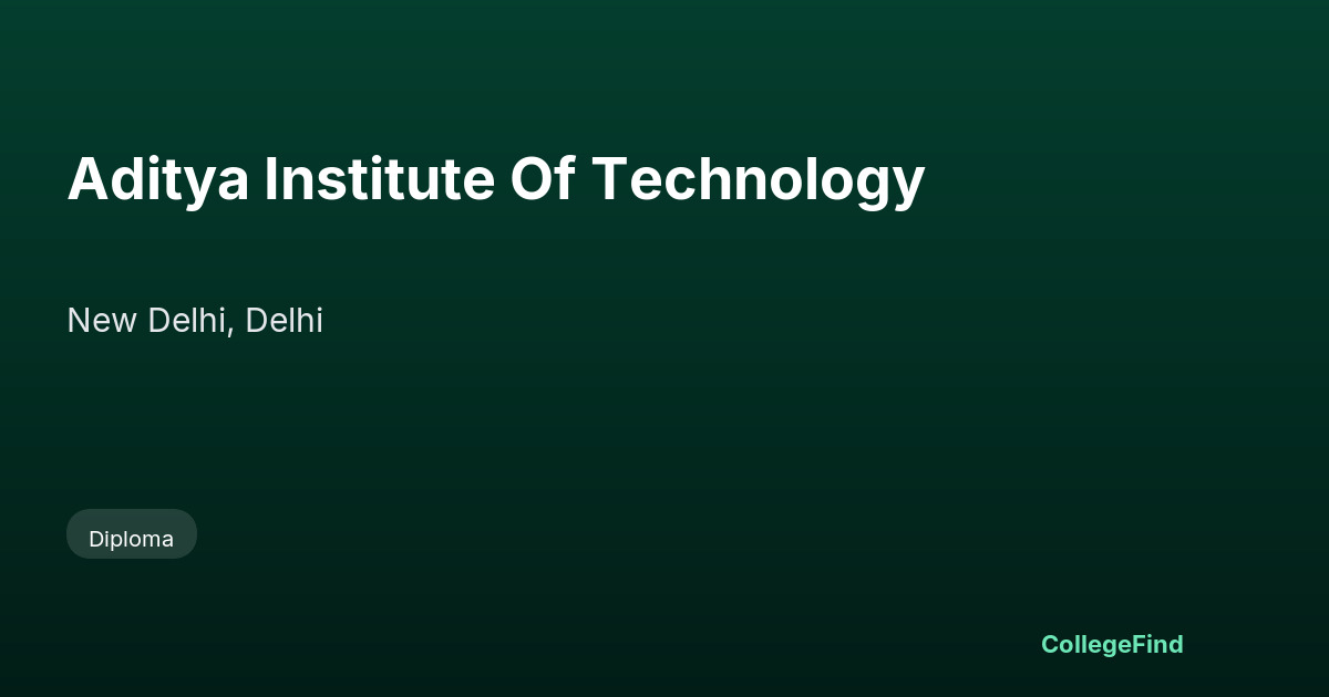 aditya institute of technology