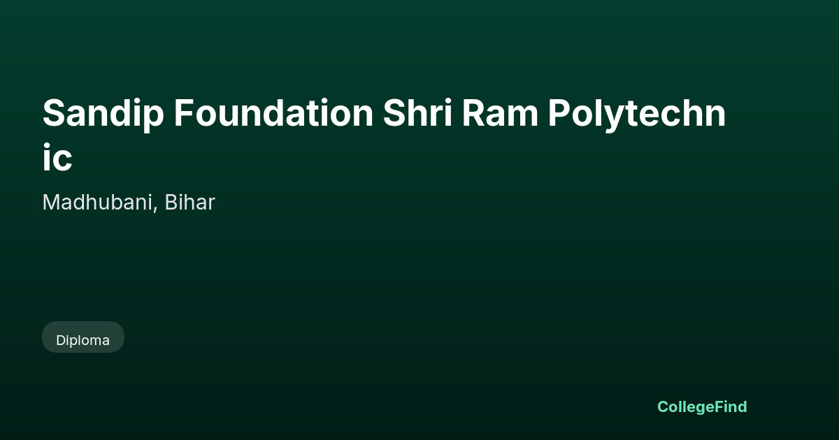 sandip foundation shri ram polytechnic