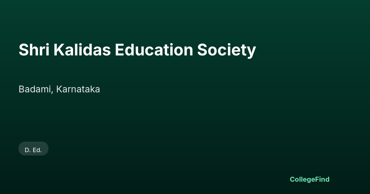 shri kalidas education society