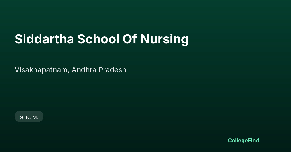 siddartha school of nursing