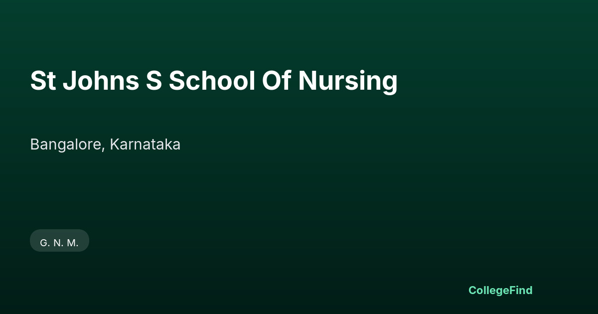 st johns s school of nursing
