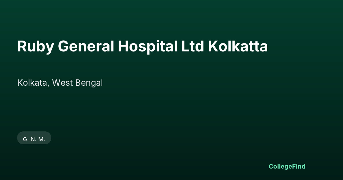 ruby general hospital ltd kolkatta