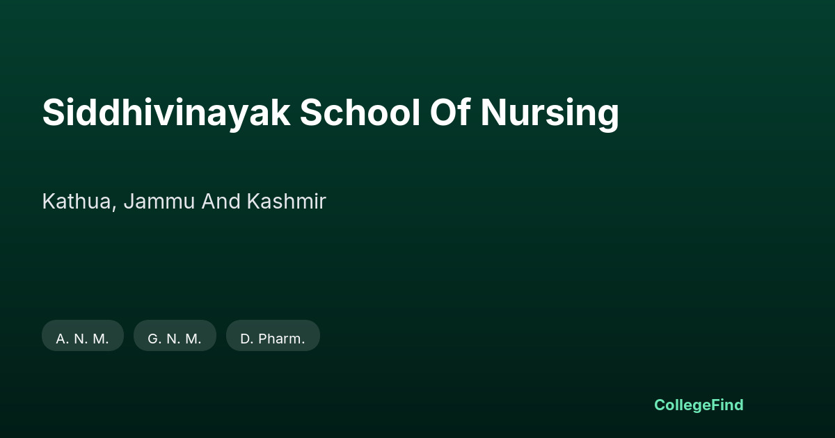 siddhivinayak school of nursing