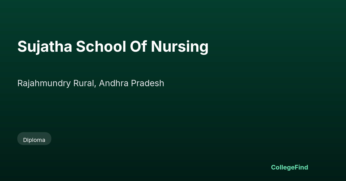 sujatha school of nursing