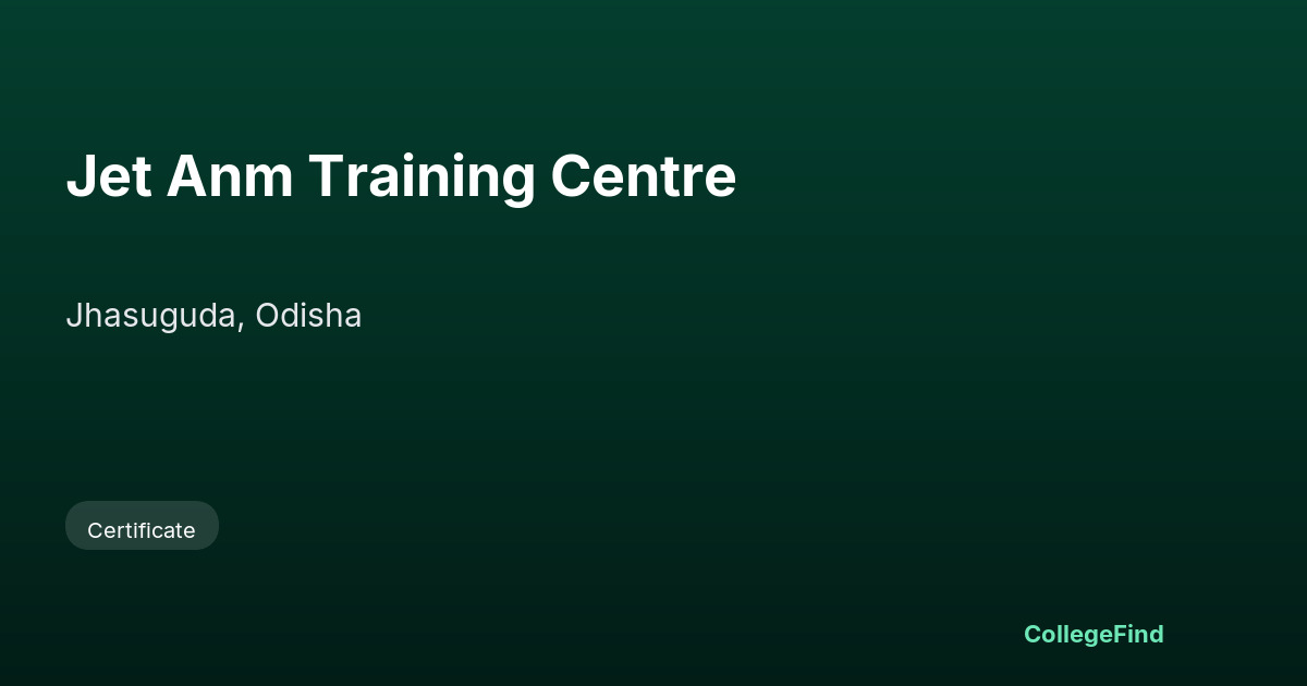 jet anm training centre