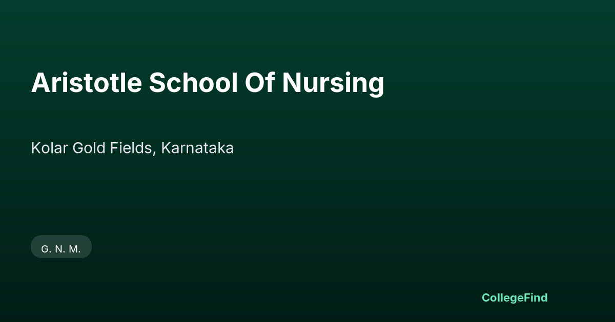aristotle school of nursing