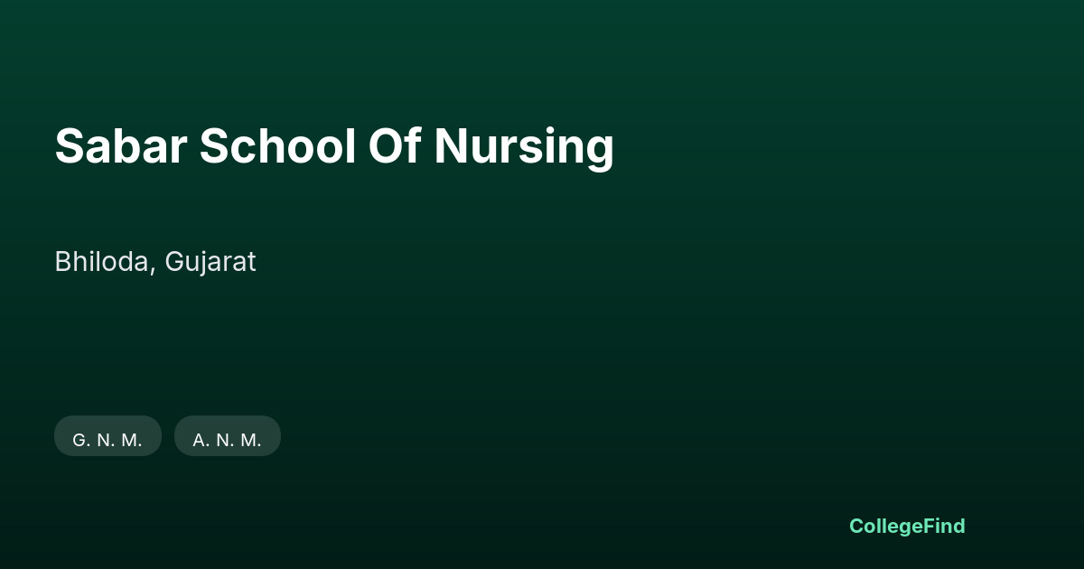 sabar school of nursing