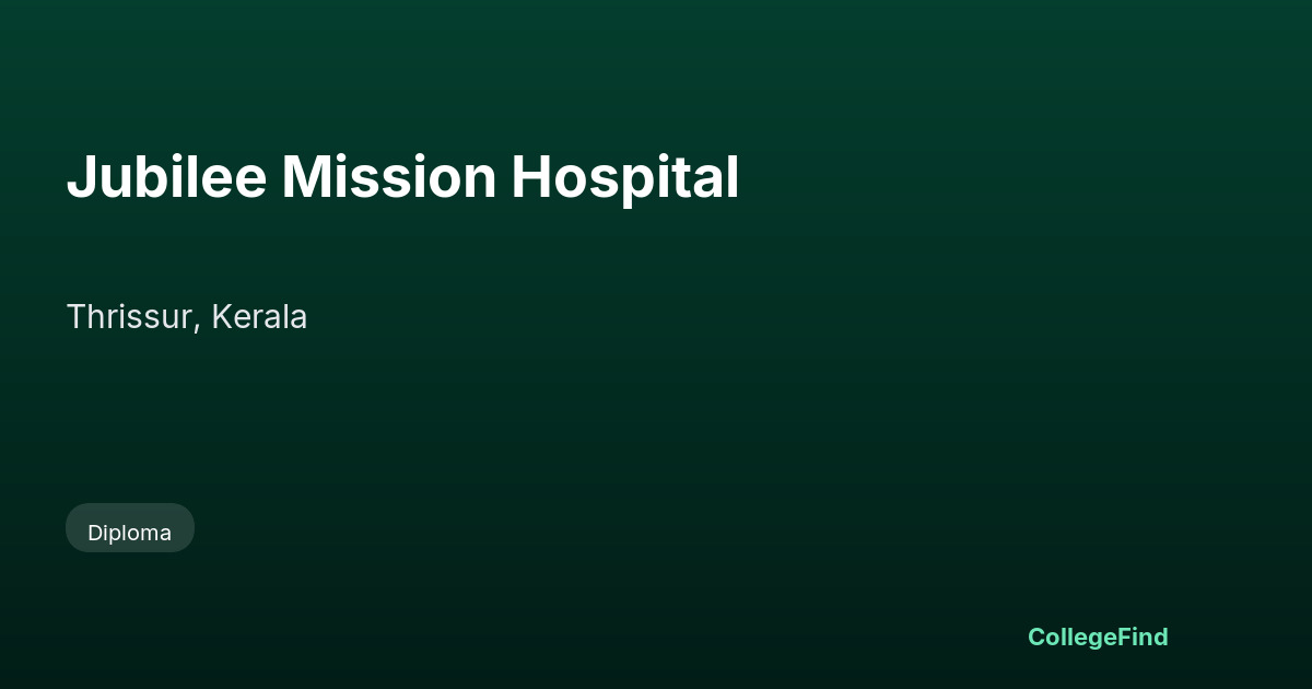 jubilee mission hospital