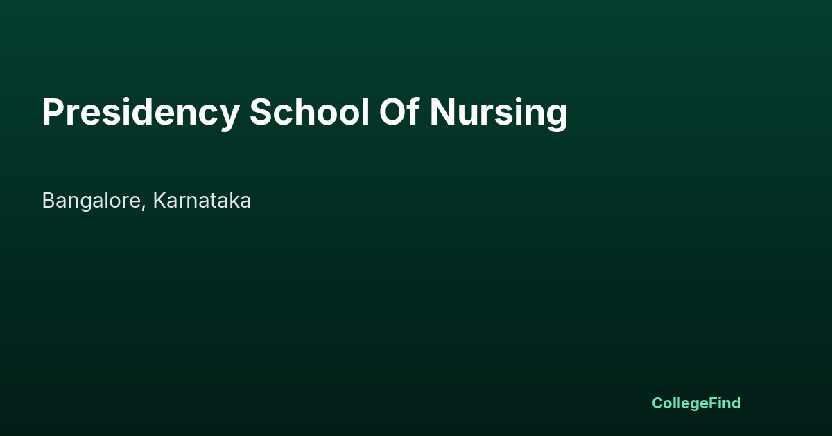 presidency school of nursing