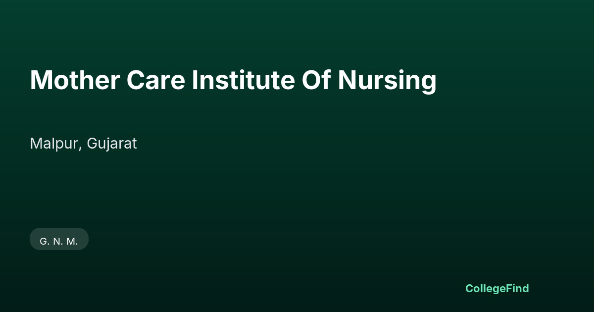 mother care institute of nursing
