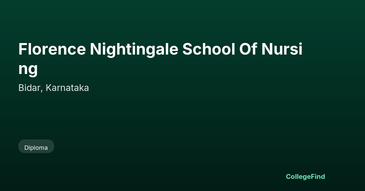florence nightingale school of nursing