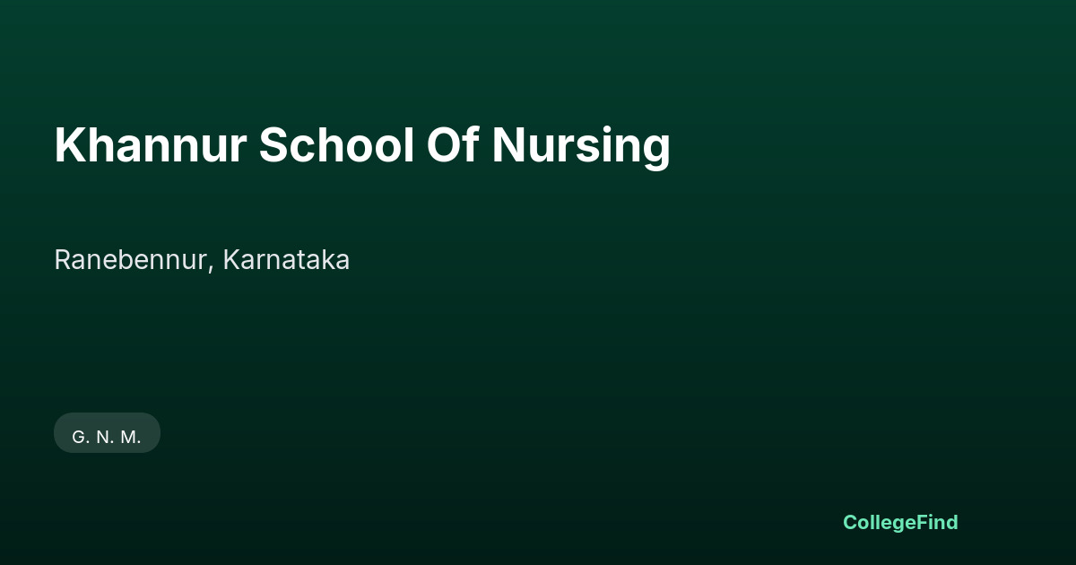 khannur school of nursing